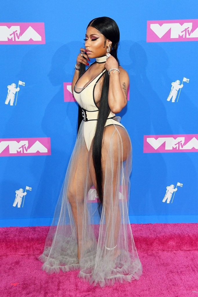 Nicki Minaj wearing Off-White